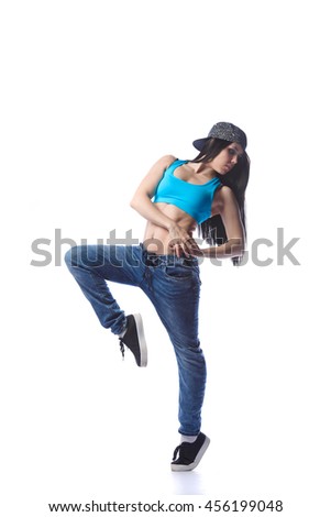 Young Sexy Woman Dancer Dancing On Stock Photo 426421558 - Shutterstock