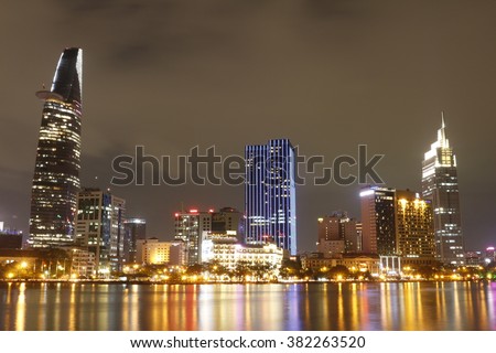 Ho Chi Minh City By Night, Long Exposure, Saigon Night
