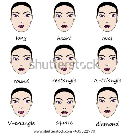 Female Face Shapes Stock Photos, Images, & Pictures | Shutterstock