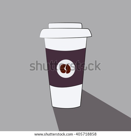 Paper Coffee Cup Vector Paper Coffee Cup Vector