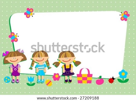 Kids Frame Stock Vector 54961933 - Shutterstock