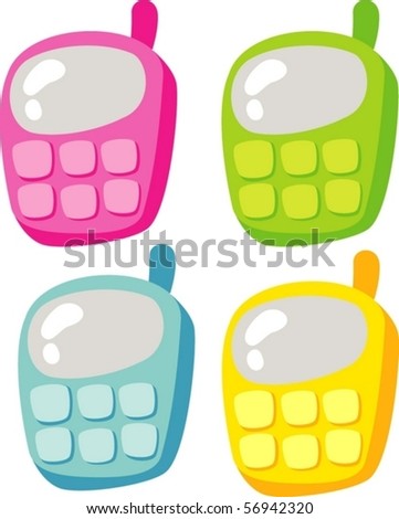 Mobile Phone Cartoon Stock Images, Royalty-Free Images & Vectors