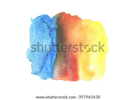 Abstract Hand Drawing Water Color Surface Stock Illustration ...