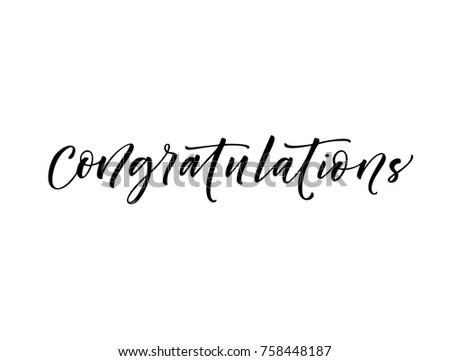 Congratulations Cursive Stock Images, Royalty-Free Images & Vectors ...