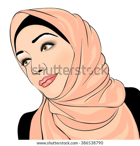 Vector Illustrationy Girl Blusher Flat Stock Vector 