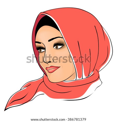hijab drawing