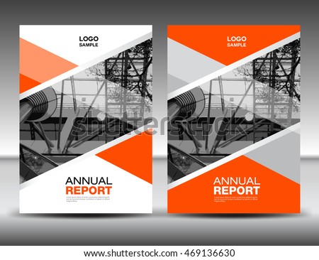 orange cover template annual report business stock vector orange cover template annual report business stock vector, Presentation templates