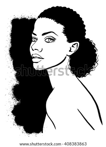 Afro Hair Silhouette Stock Images, Royalty-Free Images & Vectors