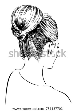 Messy Bun Stock Images, Royalty-Free Images & Vectors | Shutterstock