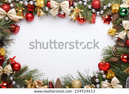 christmas ornaments border