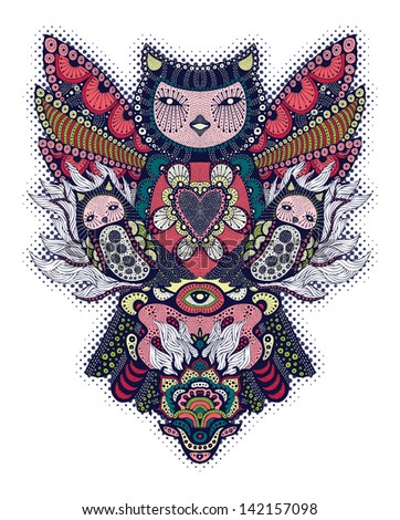 cute owl tattoo poster stock vector 142157101 shutterstock cute owl tattoo poster stock vector 142157101 shutterstock