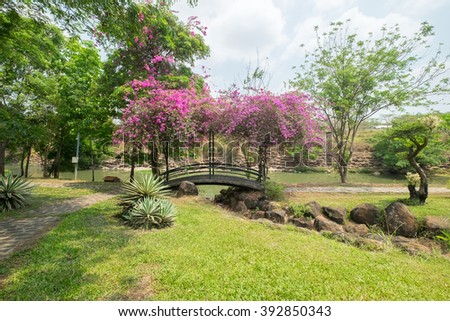 DONG NAI, VIETNAM March 16 2016: Beautiful Scene at GiangDien Waterfall, Dong Nai province, Vietnam in a daytime