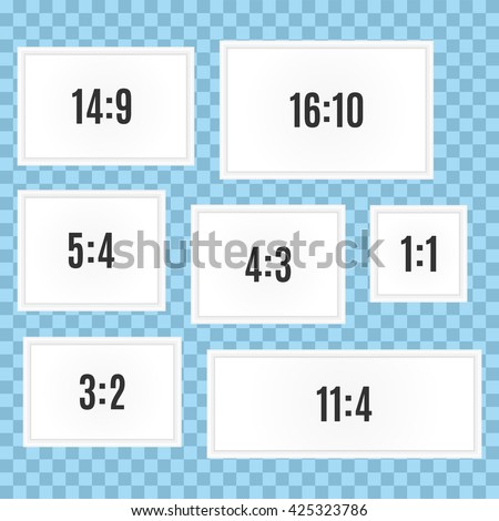 aspect size frame ratio Different Aspect Frames Collection Picture Seven Stock