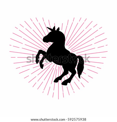 Unicorn Silhouette Stock Images, Royalty-Free Images & Vectors