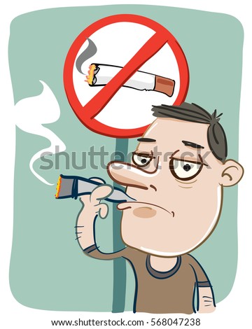 Symbol No Smoking Zone Sign People Stock Illustration 60829801 ...