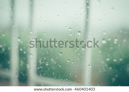 Raindrops On Window Raindrops On Window