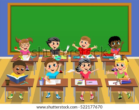 Classroom Cartoon Stock Photos, Royalty-Free Images & Vectors ...