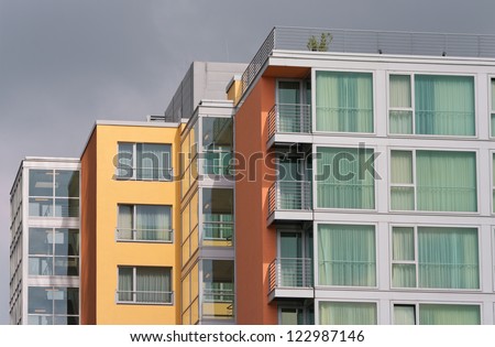 Contemporary Apartment Buildings modern apartment buildings media harbor dusseldorf stock photo Contemporary Apartment Buildings modern apartment buildings media harbor dusseldorf stock photo