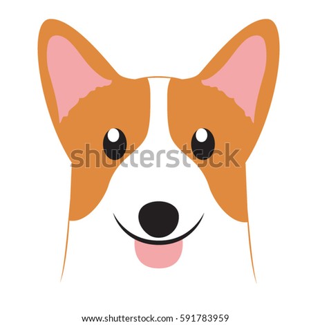 Corgi Cartoon Vector Stock Vector 591783959 - Shutterstock