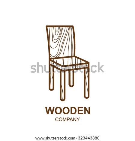 Abstract Icon Wooden Texturechairfurniture Logo Design Vector ... Abstract Icon Wooden Texturechairfurniture Logo Design Vector ...