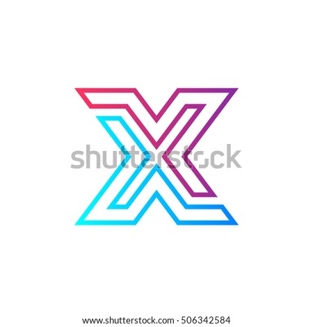 Letter X Logo Icon Design Template Stock Vector 303149834 
