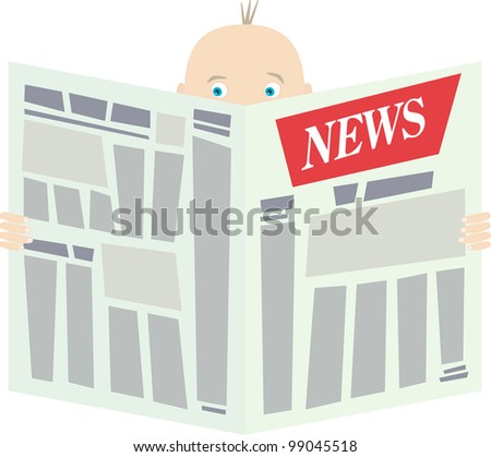 Cartoon Man Newspaper Reading Stock Photos, Images, & Pictures ...