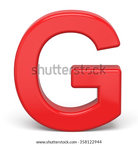 3d Shiny Red Letter Collection G Stock Illustration 117000238 ...