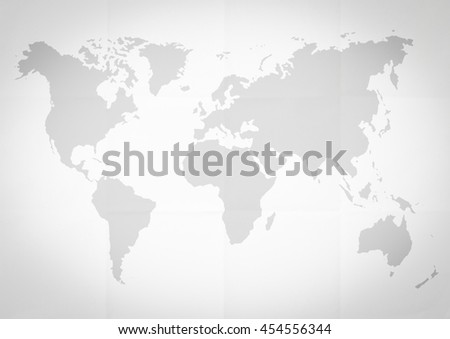 crumpled paper recycling map world