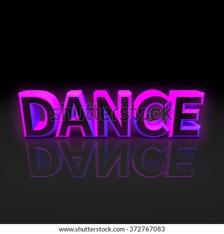 Download Text Dance On Mirror Surface Black Stock Illustration ...