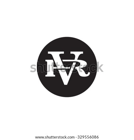 Letter R V Monogram Circle Logo Stock Vector 329556086 - Shutterstock