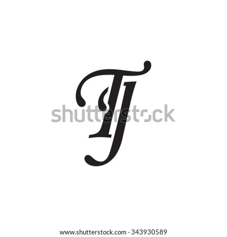 Download Tj Initial Monogram Logo Stock Vector 343930589 - Shutterstock