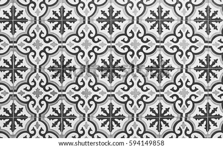 Moroccan Tile Stock Images, Royalty-Free Images & Vectors ... - Patterned floor tiles black, white