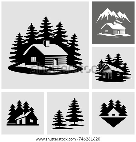 Download Log Cabin Woods Vector Icon Stock Vector 746261620 ...