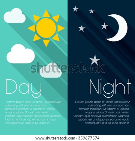 Colorful Modern Simple Flat Design Day Stock Vector 358304048 ... Colorful Modern Simple Flat Design Day Stock Vector 358304048 ...