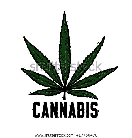 Marijuana Symbol Ganja Logotype Stock Vector 417750469 - Shutterstock