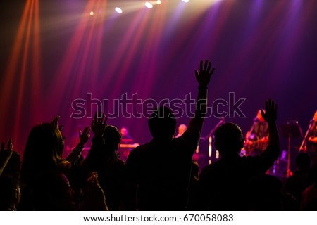 Hands Raised Worship Stock Images, Royalty-Free Images & Vectors ...