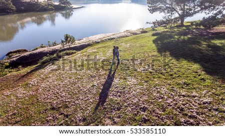 November, pink grass at Suoi Vang lake, Da Lat, Vietnam.