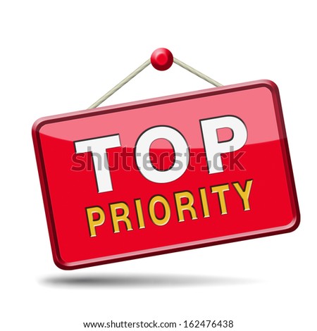 top priority important very high urgency info lost importance crucial ...