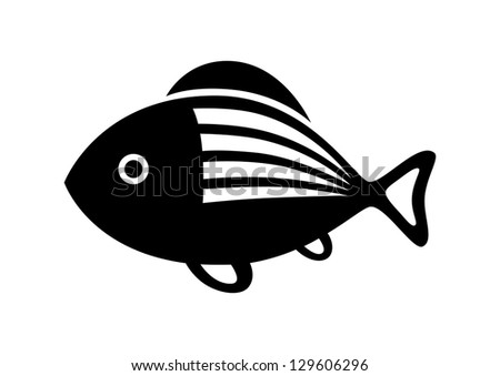 Fish Icon Stock Vector (Royalty Free) 129606296 - Shutterstock