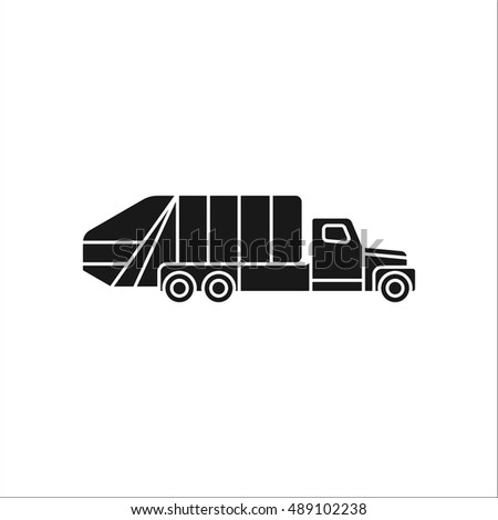 Free Free 208 Silhouette Garbage Truck Svg SVG PNG EPS DXF File