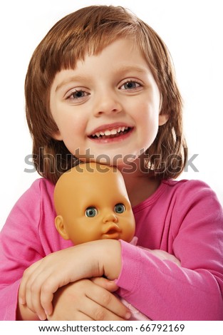 Girl Playing With Doll Stock Images, Royalty-Free Images & Vectors ...