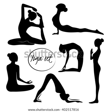 Vector yoga illustration yoga set women yoga yoga class yoga center Vector yoga illustration yoga set women yoga yoga class yoga center