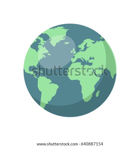 Different Drawings Planet Earth Colour Black Stock Vector 46528483 ...