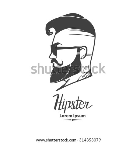 Hipster Label Badge Logo Simple Iilustration Stock Vector 