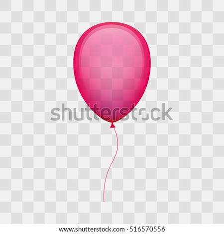 Vector Colorful Balloon Pink Balloon On 스톡 벡터 516570556 - Shutterstock