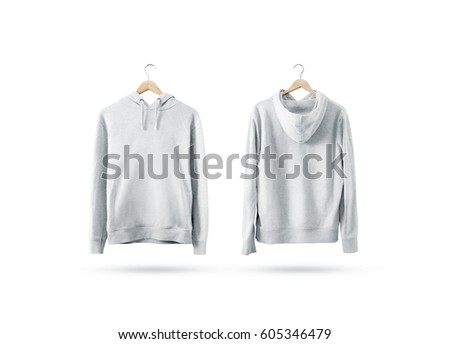 Download Blank White Sweatshirt Mockup Set Hanging Stock Photo ...