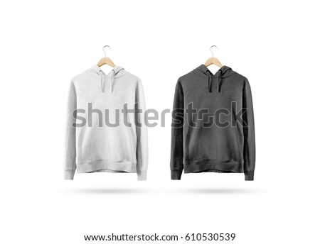 Download Blank Black White Sweatshirt Mockup Hanging Stock Photo ...