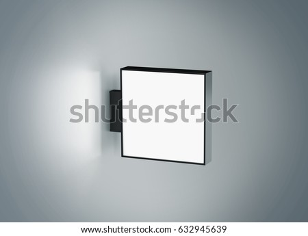 Download Blank Store Signage Design Mock Isolated Stock ...