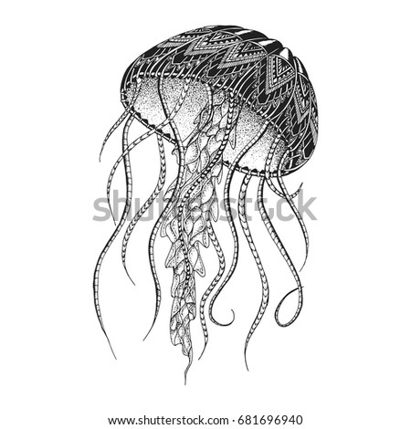 jellyfish tattoo stock images royalty free images u0026 vectors jellyfish tattoo stock images royalty free images u0026 vectors