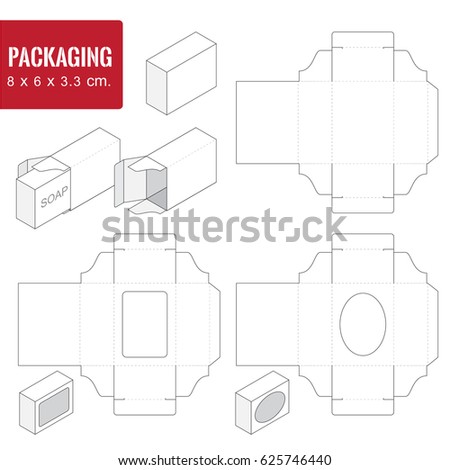 Package Bakeryvector Illustration Boxpackage Template Isolated Stock ...
